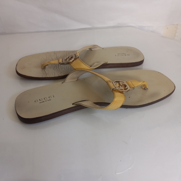 GUCCI VITTELO VERNICE interlocking patent sandals size 8B - Picture 12 of 16